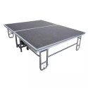 Folding podium HOTELUM, 244 x 122 cm, with carpet surface