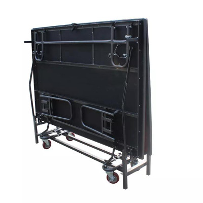 Folding podium HOTELUM, 244 x 122 cm, with carpet surface