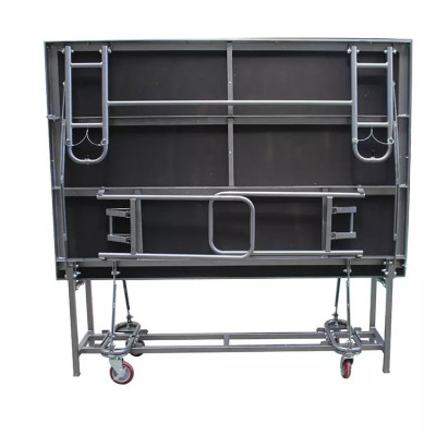 Folding podium HOTELUM, 244 x 122 cm, with carpet surface