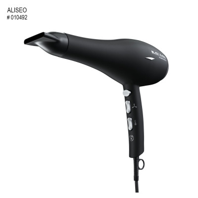 Pistol hair dryer ALISEO BLACK MAMBO 1875, black, with ionizer