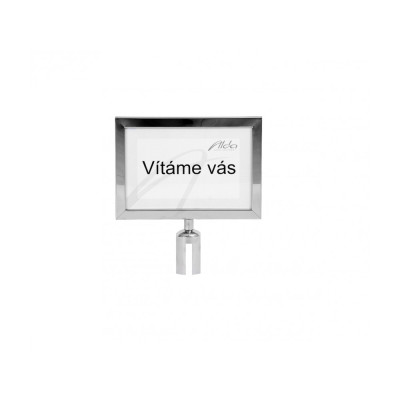 A4 information board for the tape barrier