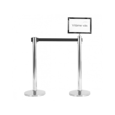 A4 information board for the tape barrier