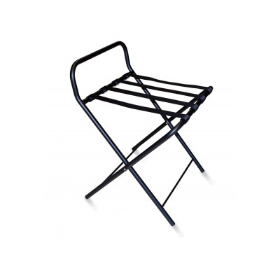 STEEL PLUS suitcase with backrest, black