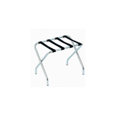 STEEL trunk without backrest, shiny stainless steel