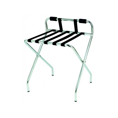 STEEL PLUS trunk with backrest, shiny stainless steel