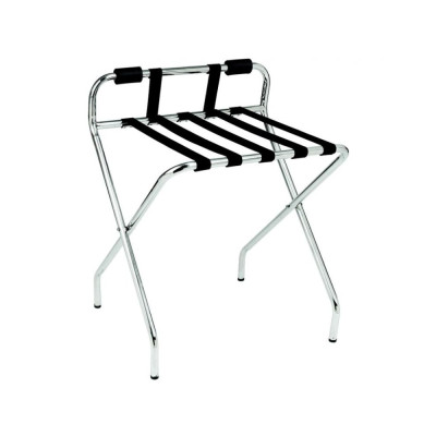 STEEL PLUS trunk with backrest, shiny stainless steel