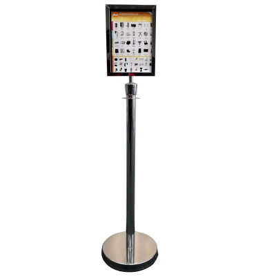 Rope barrier with information board Hotelum HRB01-RAM