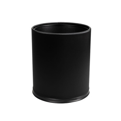 Leather basket 10l The Londoner Noir, black