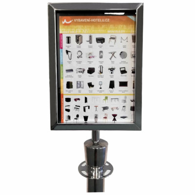 Rope barrier with information board Hotelum HRB01-RAM