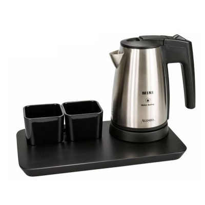 Pressure cooker ALISEO MINI, brushed stainless steel/black, 0.5 l