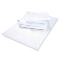 Towel SUPER, 50x100 cm, 550 g/m2, checkerboard, white