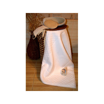 EXCELENT terry mat, 50x70 cm, 1100g/m2, white