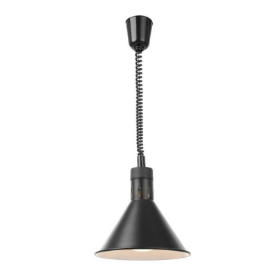 Hanging heating lamp, Ø 275x(h)250 mm, black 