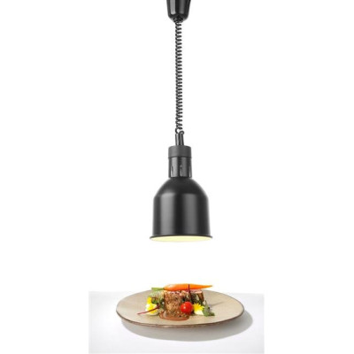 Hanging heating lamp, Ø 175x(h)250 mm, black 