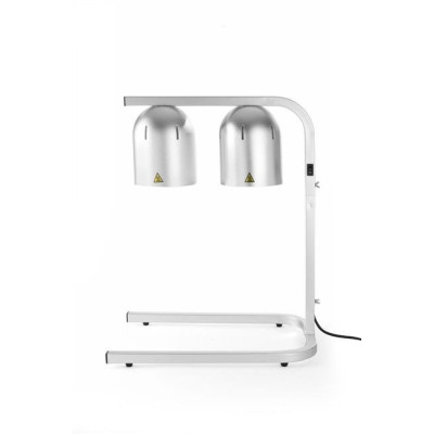 Lamp for heating food, silver