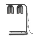 Lamp for heating food, black