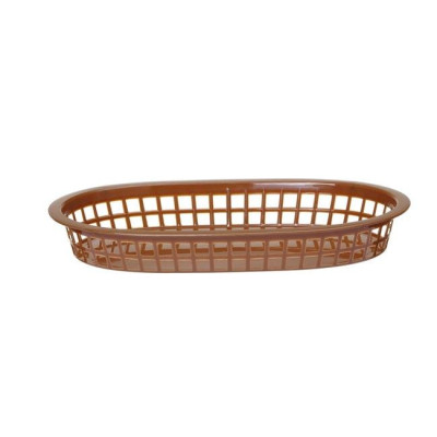 Pastry basket oval, HENDI, Brown, 6 pcs, 275x175x(h)38mm