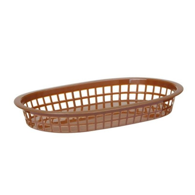 Pastry basket oval, HENDI, Brown, 6 pcs, 275x175x(h)38mm