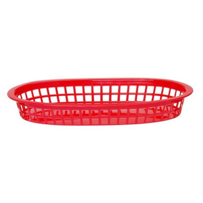 Oval pastry basket, HENDI, Red, 6 pcs, 275x175x(h)38mm