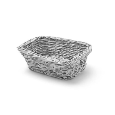 Pastry basket, grey, 190x130x(H)60 mm