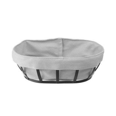 Pastry basket with textile insert, oval, 250x160x75 mm