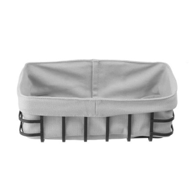 Pastry basket with textile insert, rectangular, 250x180x85 mm