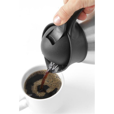 Thermo serving kettle, HENDI, 1L, ø145x(H)205mm, black button