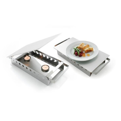 Food warmer 2 burners - 330x180x(H)65 mm