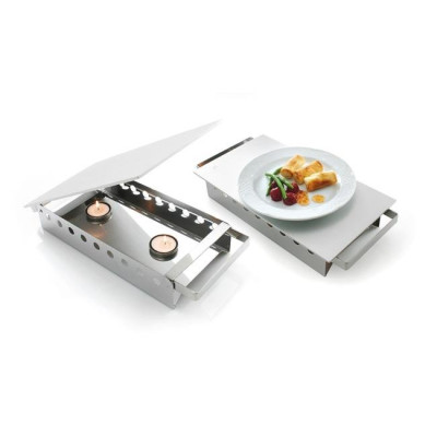 Food warmer 3 burners - 450x180x(H)65 mm