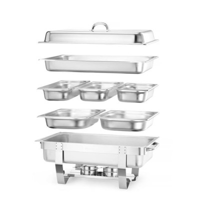 Chafing dish for 5 GN, 58.5x38.5x31.5 cm