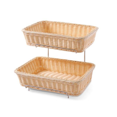 Reinforced rectangular pastry baskets (2 pcs with holder) 