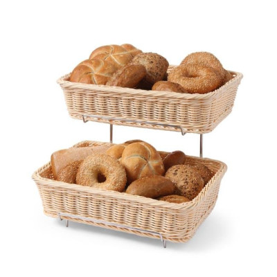 Reinforced rectangular pastry baskets (2 pcs with holder) 