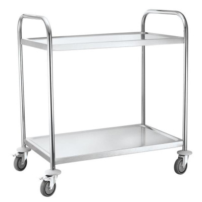 Serving trolley with two shelves 910x590x950 mm 
