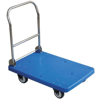 Platform trolley with folding handle 730x480x890 mm 