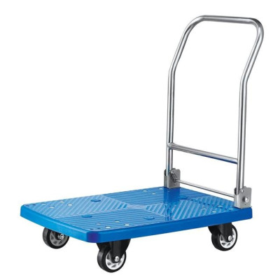 Platform trolley with folding handle 730x480x890 mm 