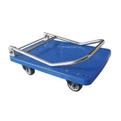 Platform trolley with folding handle 730x480x890 mm 
