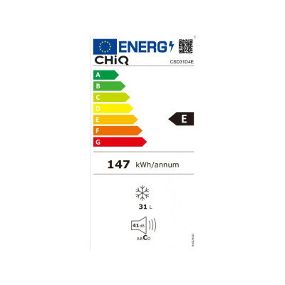 Compressor minibar CHIQ CSD31D4E, black-grey, 31 l