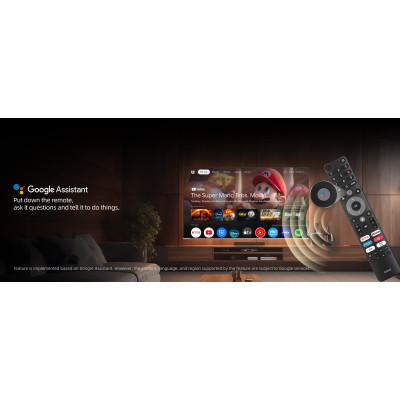 CHiQ M55QN9V – UHD MiniLED frameless Google TV with DLG 120 Hz, 55” (140 cm), metallic, Dolby Atmos, 2+2 year warranty