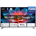 CHiQ M65QN9V – UHD MiniLED frameless Google TV with DLG 120 Hz, 65” (165 cm), metallic, Dolby Atmos, 2+2 year warranty