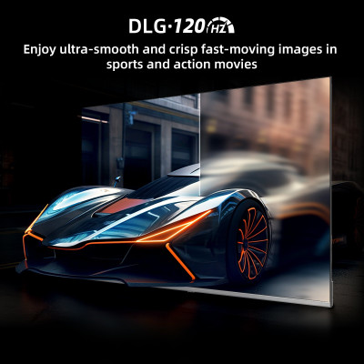 CHiQ M65QN9V – UHD MiniLED frameless Google TV with DLG 120 Hz, 65” (165 cm), metallic, Dolby Atmos, 2+2 year warranty