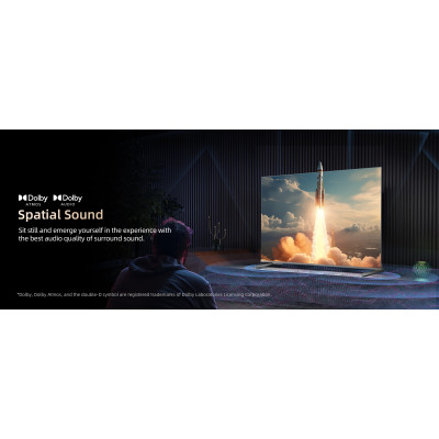 CHiQ M65QN9V – UHD MiniLED frameless Google TV with DLG 120 Hz, 65” (165 cm), metallic, Dolby Atmos, 2+2 year warranty