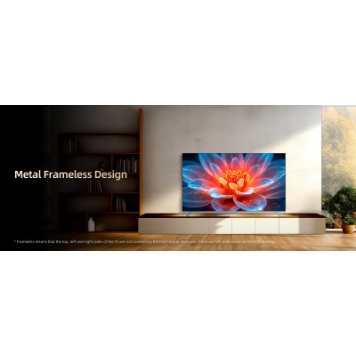 CHiQ M65QN9V – UHD MiniLED frameless Google TV with DLG 120 Hz, 65” (165 cm), metallic, Dolby Atmos, 2+2 year warranty