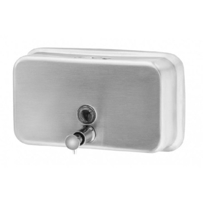 Dispenser for liquid soap, horizontal, 1000 ml, plastic insert