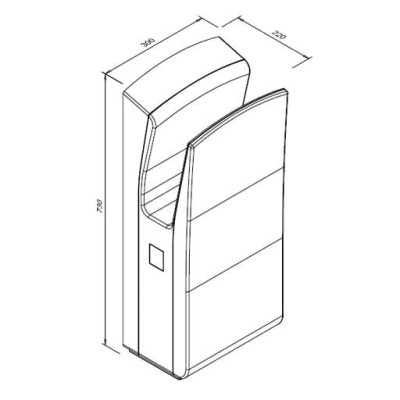 Hand dryer IMPECO JET STEEL