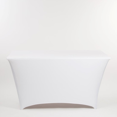 HOTELUM ESSENCE elastic table cover, 183x76 cm, white, 350 g/m²