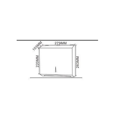 Mini Z fold stainless steel hand towel dispenser