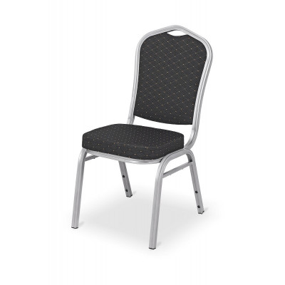 Steel banquet chair MUSIC SOUL, black