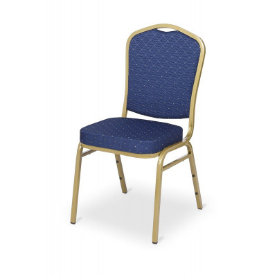 Banquet steel chair EXPERT ES160, blue/gold