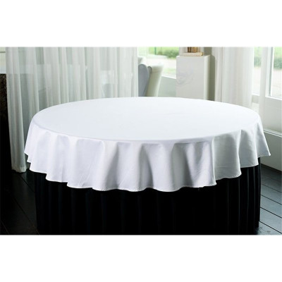 Restaurant tablecloth HOTELUM BLISS - Ø 140 cm, white, 100% PE with Teflon treatment