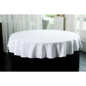 Restaurant tablecloth HOTELUM BLISS - Ø 180 cm, white, 100% PE with Teflon treatment